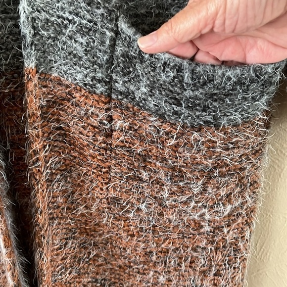 BKE Long Open Cardigan Eyelash Heavyweight Sweater Size Medium Long Sleeves - Picture 6 of 13